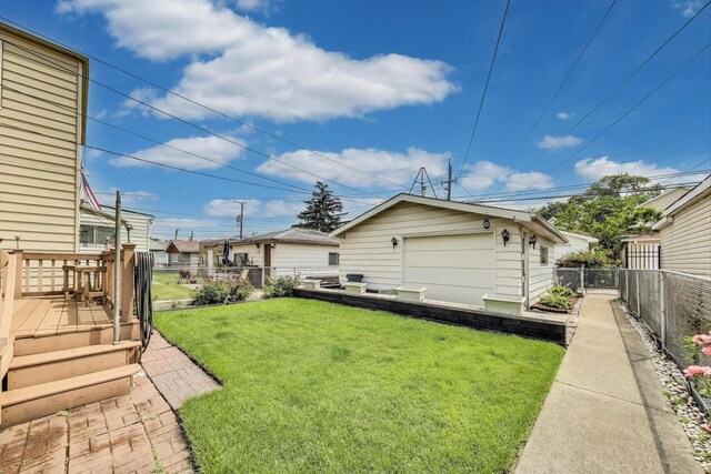 6339 S Kostner Ave, Chicago, IL 60629 - view of yard featuring a deck and cooling unit