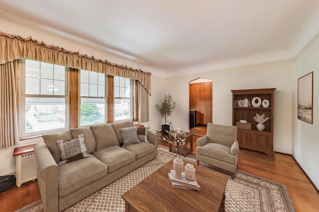 6339 S Kostner Ave, Chicago, IL 60629 - living area featuring wood finished floors and arched walkways