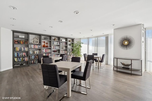 1440 N State Pkwy Unit 21C, Chicago, IL 60610 - dining room featuring wood finished floors, plenty of natural light, and recessed lighting