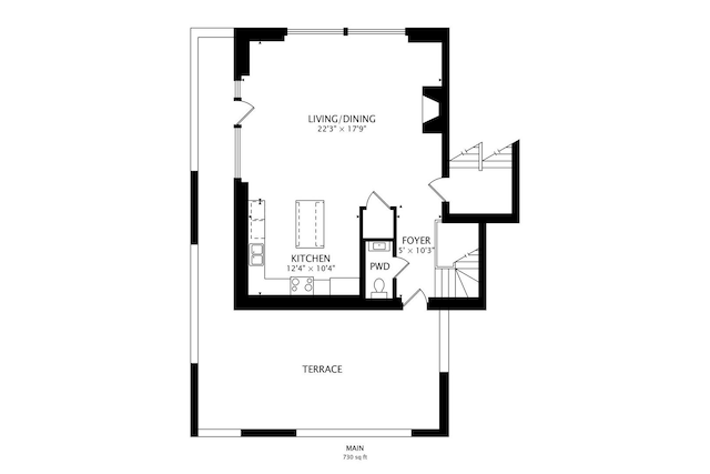 1800 N California Ave Unit 1E, Chicago, IL 60647 - view of floor plan / room layout