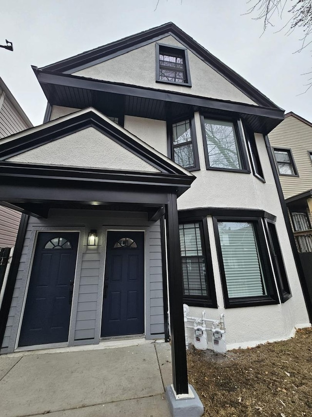 8809 S Lowe Ave, Chicago, IL 60620 - view of front of house with stucco siding