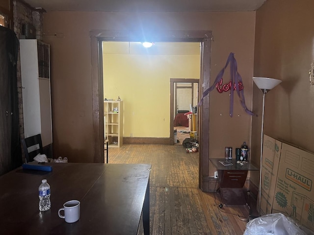 1506 N Rockwell St, Chicago, IL 60622 - dining space featuring hardwood / wood-style floors and a heating unit