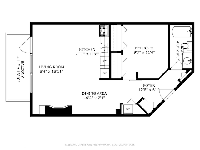 500 S Clinton St Unit 517, Chicago, IL 60607 - view of home floor plan