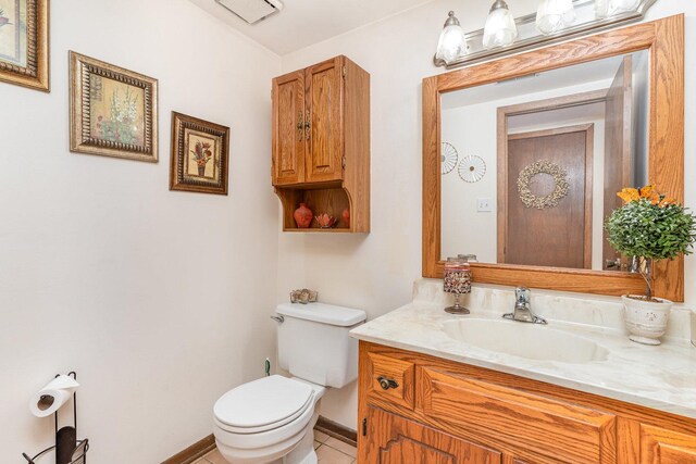 8712 Carriage Ln, Tinley Park, IL 60487 - bathroom with vanity and tile patterned floors