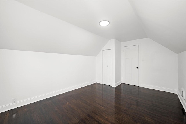 8637 S Honore St, Chicago, IL 60620 - bonus room with dark wood-style flooring and lofted ceiling