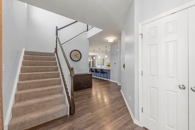 27W120 Timber Creek Dr, Winfield, IL 60190 - stairs featuring wood finished floors and baseboards