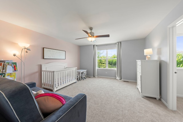 27W120 Timber Creek Dr, Winfield, IL 60190 - bedroom featuring light colored carpet and a ceiling fan