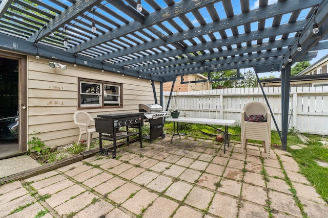 10341 Canterbury St, Westchester, IL 60154 - view of patio featuring a pergola