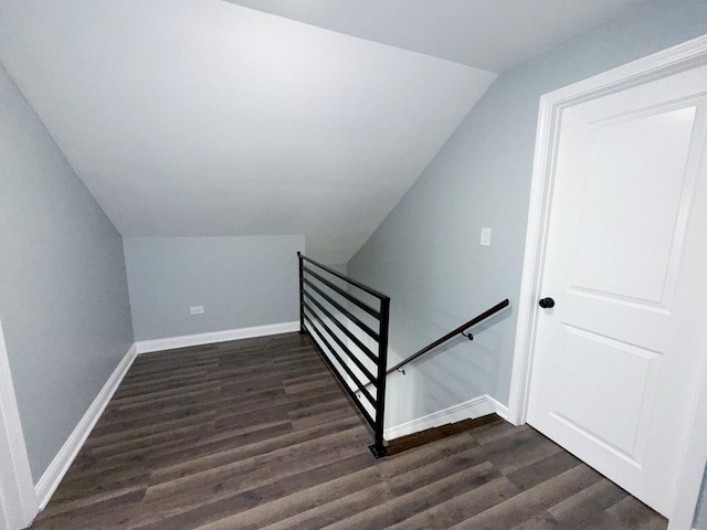 7252 S Wood St, Chicago, IL 60636 - stairs featuring lofted ceiling and wood finished floors