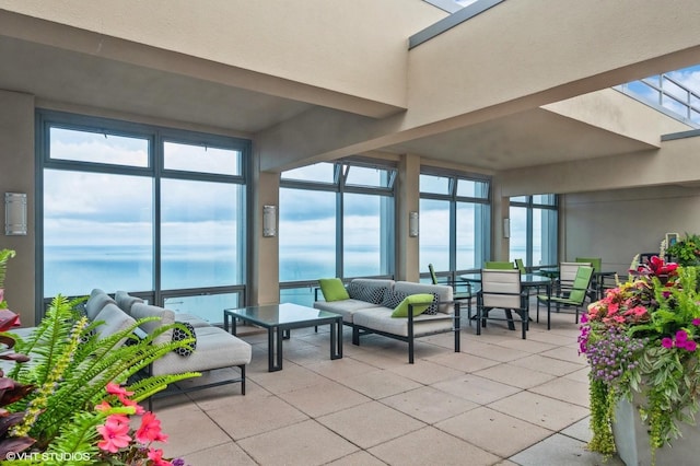 65 E Monroe St Unit 4010, Chicago, IL 60603 - sunroom with tile patterned flooring and plenty of natural light