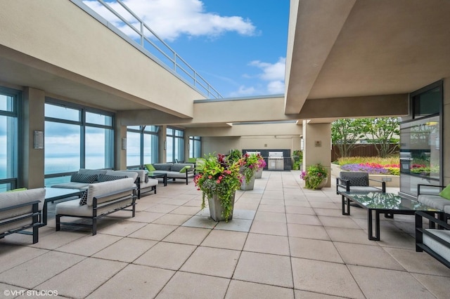 65 E Monroe St Unit 4010, Chicago, IL 60603 - view of patio with an outdoor living space