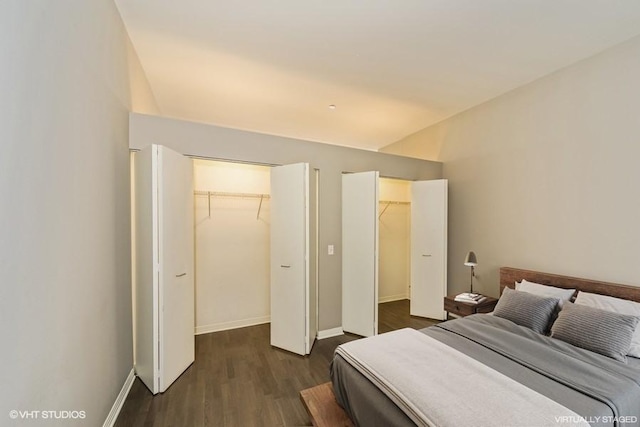 65 E Monroe St Unit 4010, Chicago, IL 60603 - bedroom featuring dark wood-style flooring and baseboards