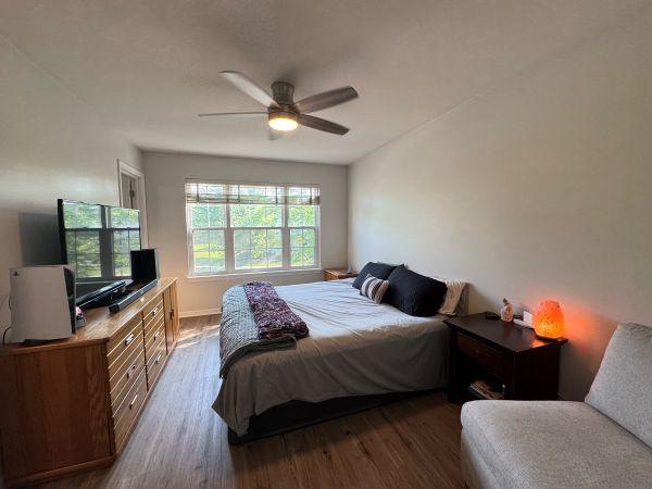 475 Lancaster Dr, Pingree Grove, IL 60140 - bedroom featuring wood finished floors and a ceiling fan