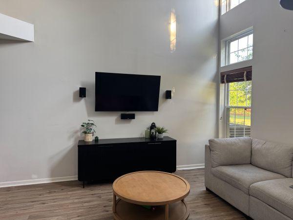 475 Lancaster Dr, Pingree Grove, IL 60140 - living room with wood finished floors and a towering ceiling