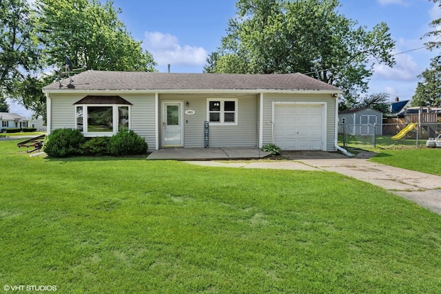 1923 Barbara Ln, South Beloit, IL 61080 - ranch-style house featuring driveway, a garage, and a shingled roof