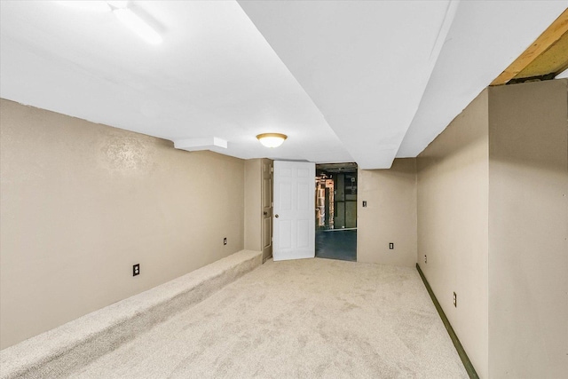 301 N Main St, Fithian, IL 61844 - finished basement with carpet flooring