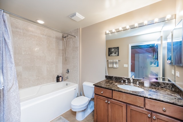1070 W 15th St Unit 105, Chicago, IL 60608 - full bath with shower / tub combo, vanity, and tile patterned flooring