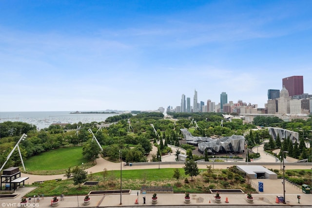340 E Randolph St Unit 803, Chicago, IL 60601 - drone / aerial view of city skyline and a large body of water