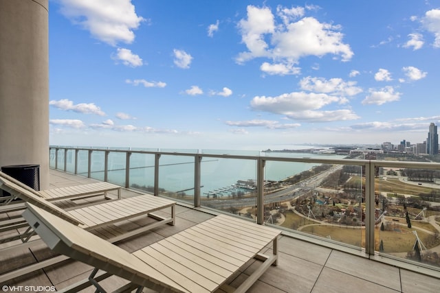 340 E Randolph St Unit 803, Chicago, IL 60601 - balcony with a water view and a view of city