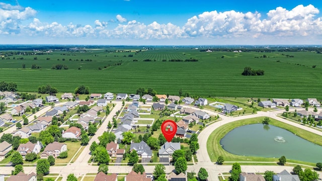 619 Northgate Dr, Sycamore, IL 60178 - overview of rural landscape featuring nearby suburban area and a nearby body of water