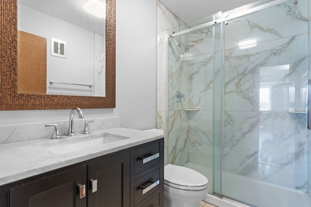 4900 Foster St Unit 410, Skokie, IL 60077 - full bath featuring a marble finish shower and vanity