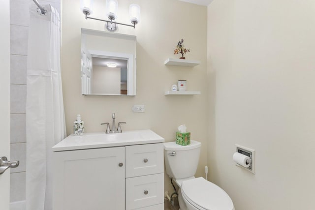9250 Noel Ave Unit 205E, Des Plaines, IL 60016 - bathroom featuring vanity and curtained shower