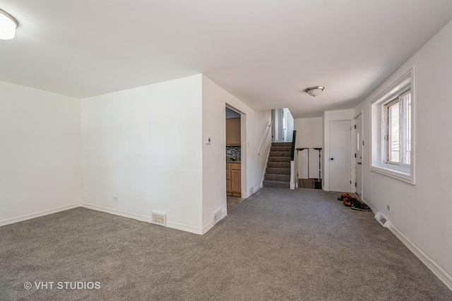 1147 E 91st St, Chicago, IL 60638 - empty room featuring carpet floors and stairway