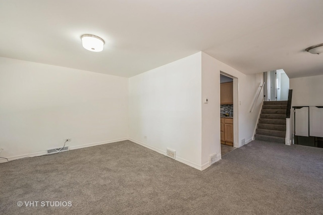 1147 E 91st St, Chicago, IL 60638 - unfurnished room featuring carpet and stairs