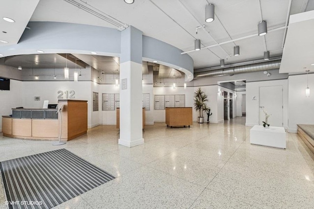 212 E Cullerton St Unit 702, Chicago, IL 60616 - building lobby with a high ceiling