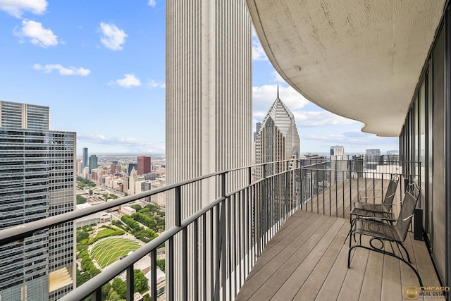 225 N Columbus Dr Unit 6808, Chicago, IL 60601 - balcony with a city view