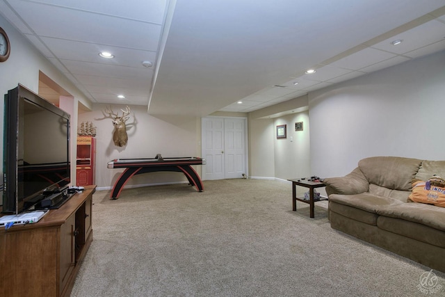 414 Alden Dr, Sycamore, IL 60178 - living room with carpet and recessed lighting