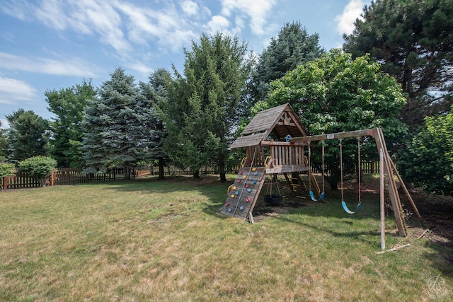 414 Alden Dr, Sycamore, IL 60178 - view of yard featuring a playground