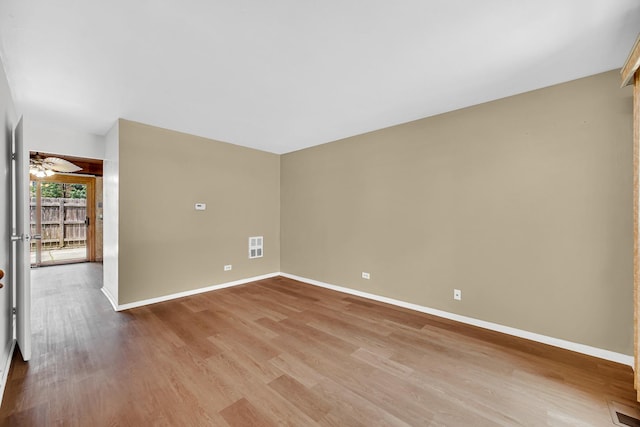 1746 Sessions Walk Unit 1746, Hoffman Estates, IL 60169 - unfurnished room featuring wood finished floors and ceiling fan