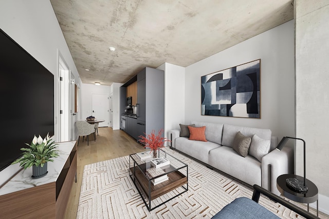 234 W Polk St Unit 2811, Chicago, IL 60607 - living area featuring light wood finished floors
