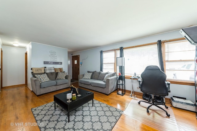 5813 Superior St, Berkeley, IL 60163 - living area featuring wood finished floors and a desk