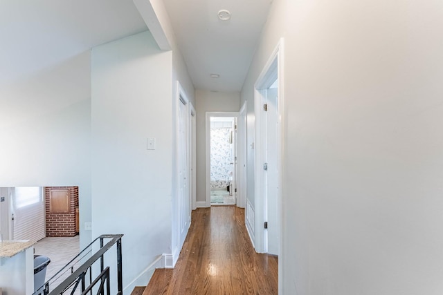 189 Westwood Dr, Park Forest, IL 60466 - hallway with wood finished floors and baseboards