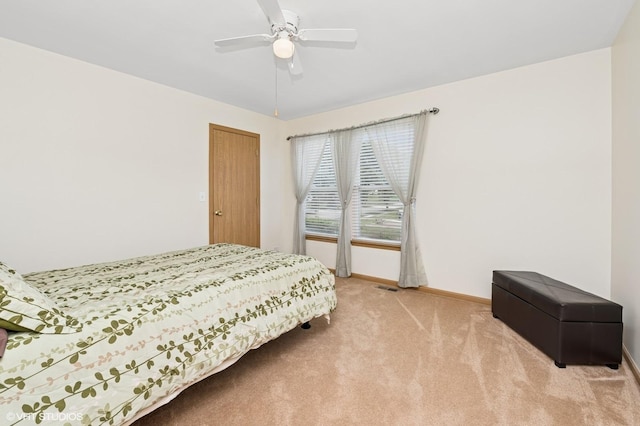 2930 Plumrose Ln, Mchenry, IL 60050 - bedroom featuring light colored carpet and ceiling fan