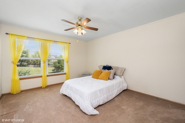 2930 Plumrose Ln, Mchenry, IL 60050 - carpeted bedroom featuring baseboards and ceiling fan