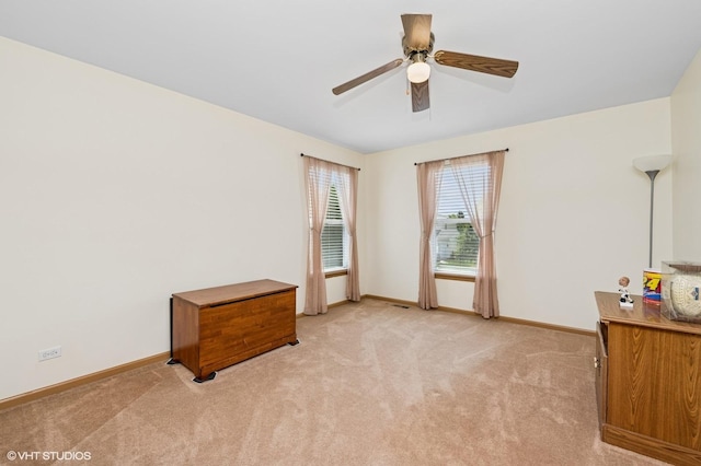 2930 Plumrose Ln, Mchenry, IL 60050 - unfurnished room with light carpet and ceiling fan