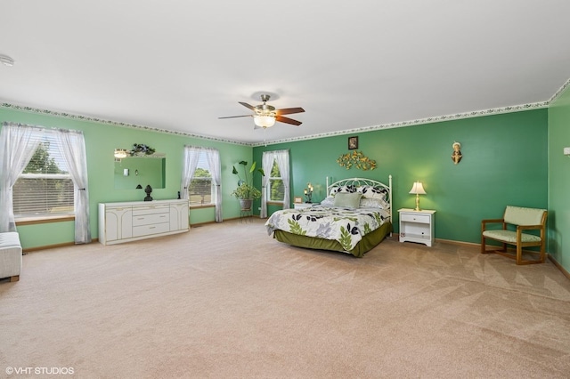 2930 Plumrose Ln, Mchenry, IL 60050 - carpeted bedroom featuring baseboards and ceiling fan