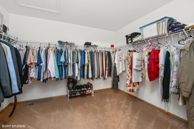 2930 Plumrose Ln, Mchenry, IL 60050 - spacious closet with carpet and attic access