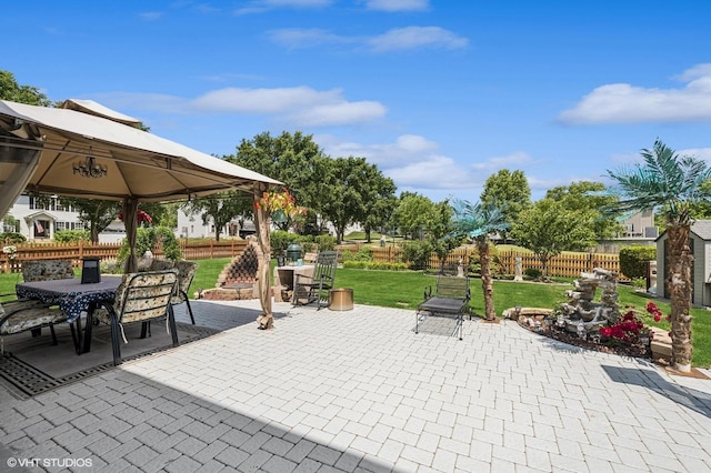 2930 Plumrose Ln, Mchenry, IL 60050 - view of patio with a gazebo and outdoor dining area