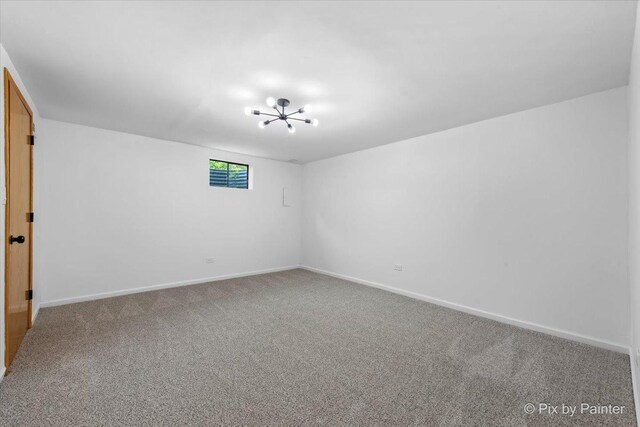 1422 Ridgeway St, Round Lake Beach, IL 60073 - carpeted spare room featuring baseboards