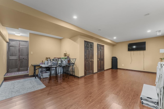 59 Colonial Ct, Streamwood, IL 60107 - interior space featuring wood finished floors and recessed lighting