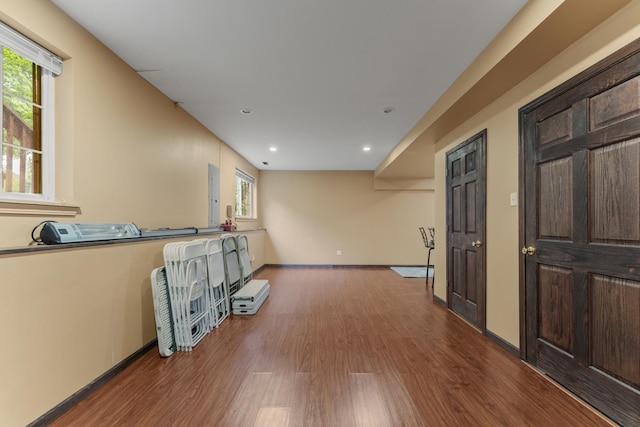 59 Colonial Ct, Streamwood, IL 60107 - unfurnished room with wood finished floors, healthy amount of natural light, and recessed lighting