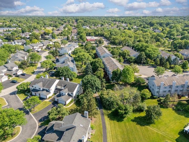 59 Colonial Ct, Streamwood, IL 60107 - aerial view of property and surrounding area featuring nearby suburban area