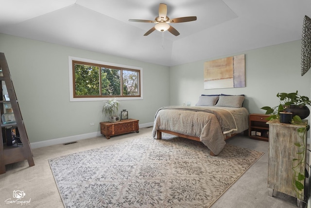 16637 W Oneida Dr, Lockport, IL 60441 - carpeted bedroom featuring baseboards and ceiling fan