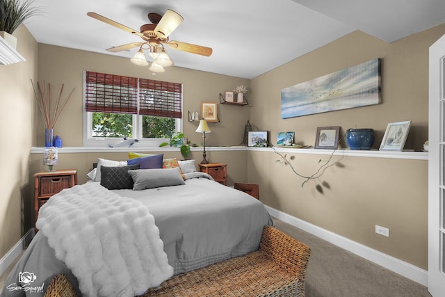 16637 W Oneida Dr, Lockport, IL 60441 - carpeted bedroom featuring baseboards and a ceiling fan