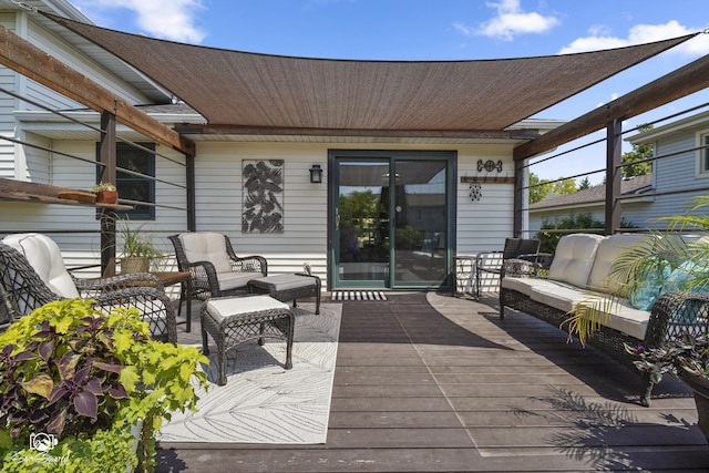 16637 W Oneida Dr, Lockport, IL 60441 - wooden deck featuring an outdoor hangout area