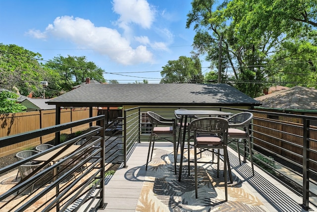 9709 S Leavitt St, Chicago, IL 60643 - deck with outdoor dining space